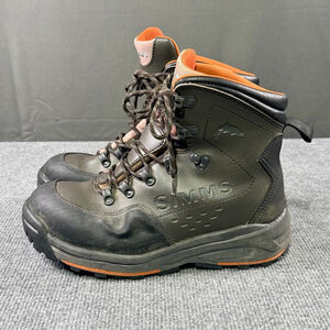 Simms Freestone Wading Boots Men’s 9 Waterproof Rubber Sole Fishing Dark Olive